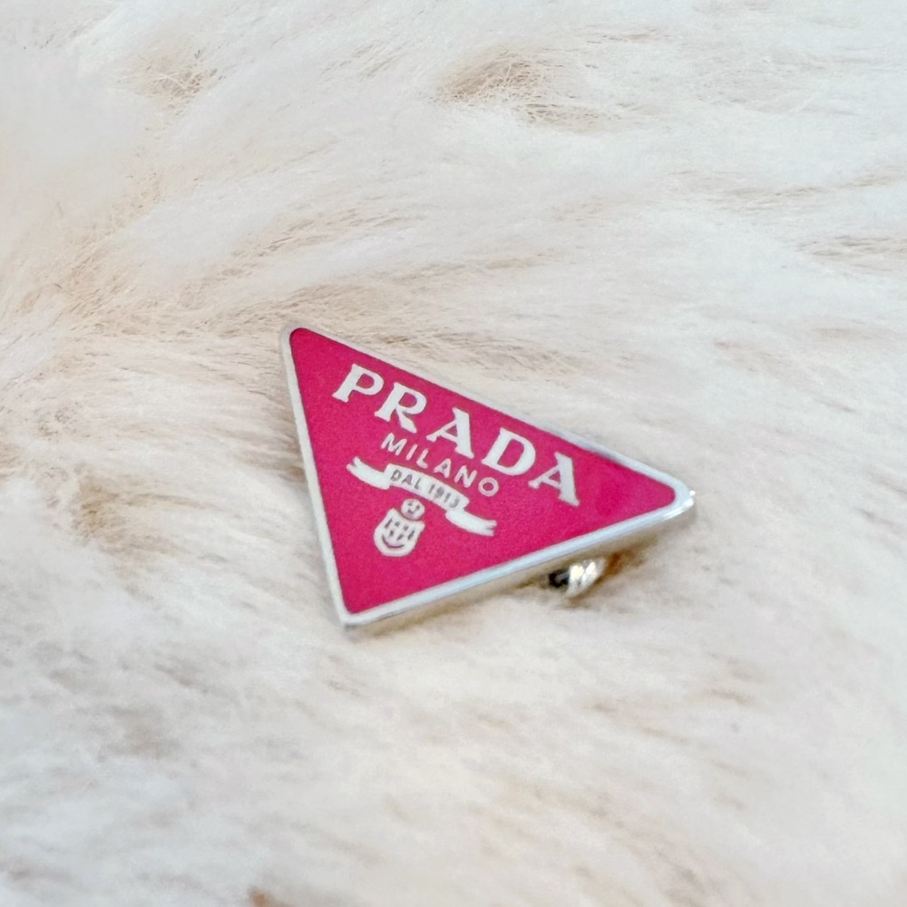 Prada Enamel Symbole Single Clip-On Earring - Picture 10 of 10